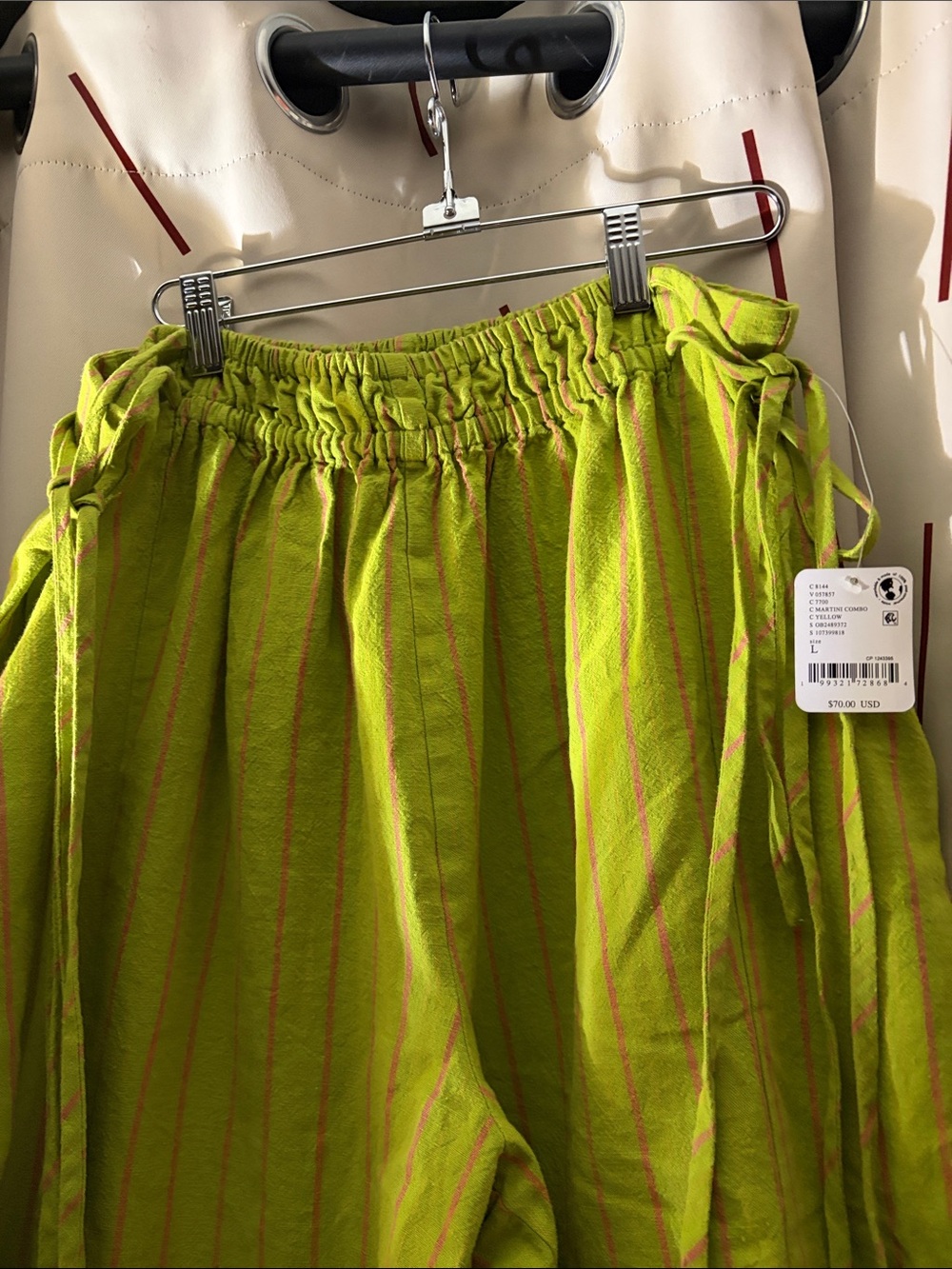 Free People Sun Dazed Cotton Striped Pants - Picture 4 of 5